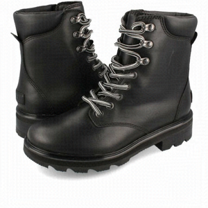 Sorel BNWT "Lennox" black leather lace up boot sz 8 NEW waterproof